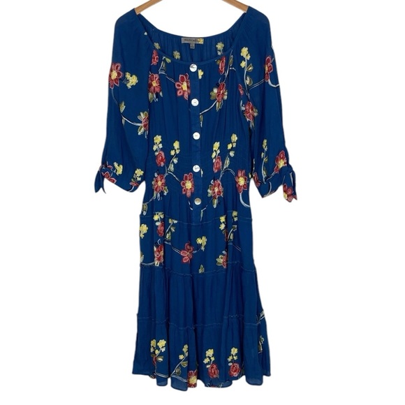 Figueroa & Flower Dresses & Skirts - Anthropologie Figueroa & Flower Peasant Dress